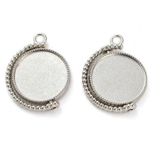 Zinc Alloy Pendant Cabochon Settings
