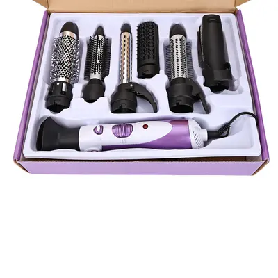 Seven-in-one hair dryer home hair dryer | Color: Purple | Model: EU