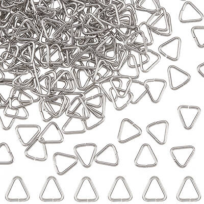 500Pcs 304 Stainless Steel Triangle Rings