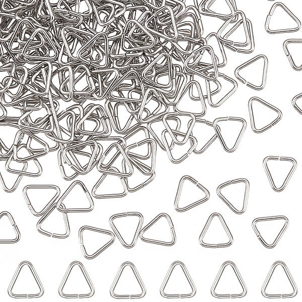 500Pcs 304 Stainless Steel Triangle Rings