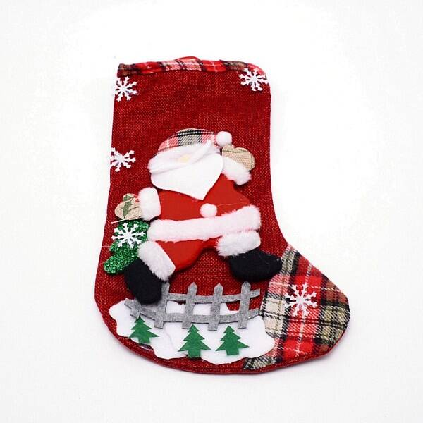 Santa Claus Cloth Hanging Christmas Stocking