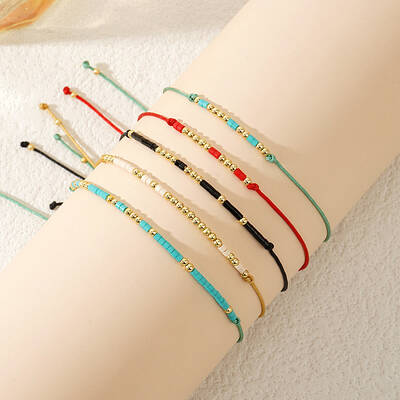 Glass Bead Bracelet Sets for Women