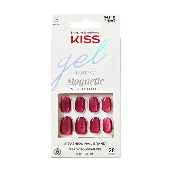 Kiss Unghie In Gel Gel Fantasy Magnetic (Set Us Free) 28 Pezzi