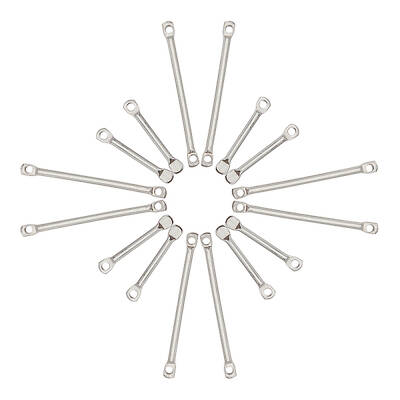 60Pcs 2 Style Stainless Steel Links Connectors