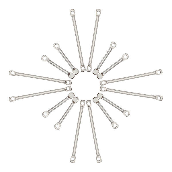60Pcs 2 Style Stainless Steel Links Connectors