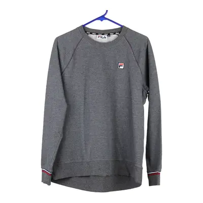 Fila Sweatshirt - Large Grey Cotton