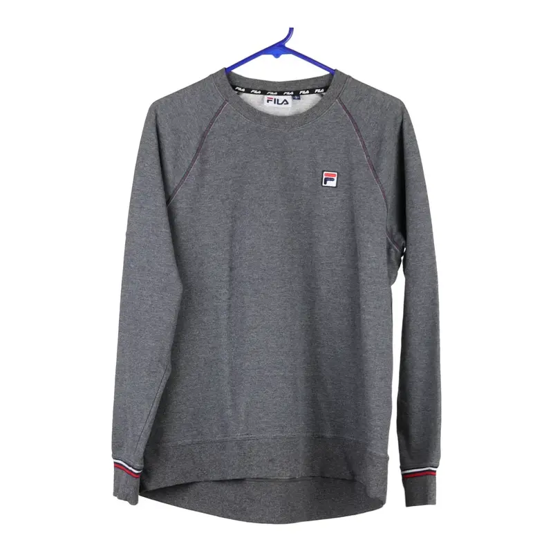 Fila Sweatshirt - Large Grey Cotton