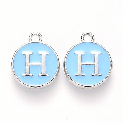 Platinum Plated Alloy Enamel Charms