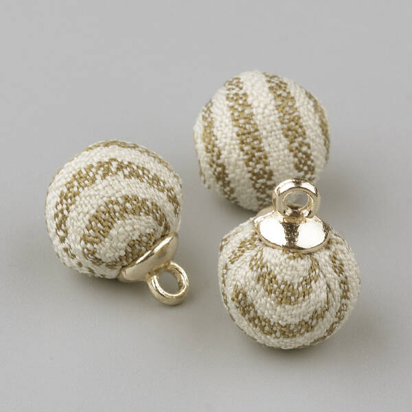 Handmade Cloth Fabric Covered Pendants
