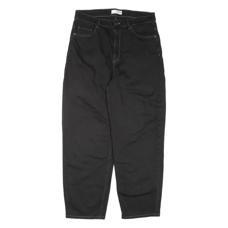 SELECTED FEMME Womens Jeans Black Regular Tapered W31 L28