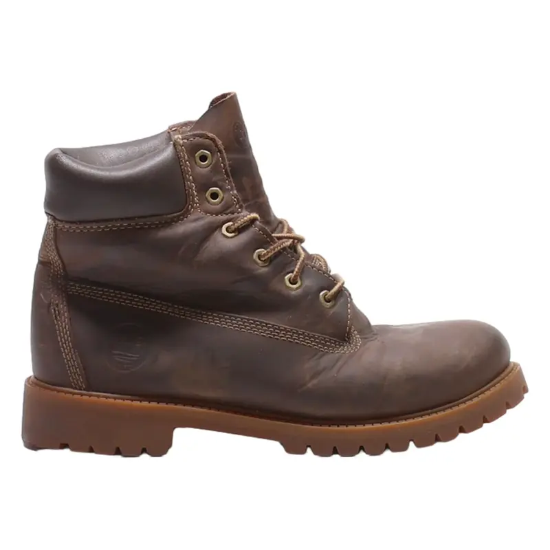 TIMBERLAND Lace-Up Boots Brown Leather Womens UK 5