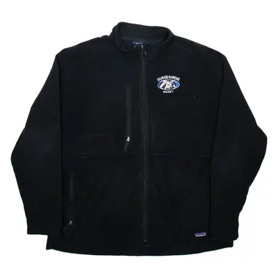 PATAGONIA Colorado Rampage Hockey Mens Fleece Jacket Black USA 2XL