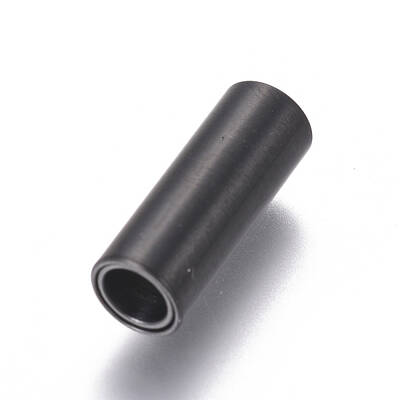 304 Stainless Steel Magnetic Clasps with Glue-in Ends