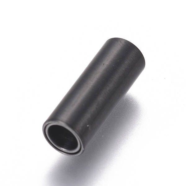 304 Stainless Steel Magnetic Clasps with Glue-in Ends
