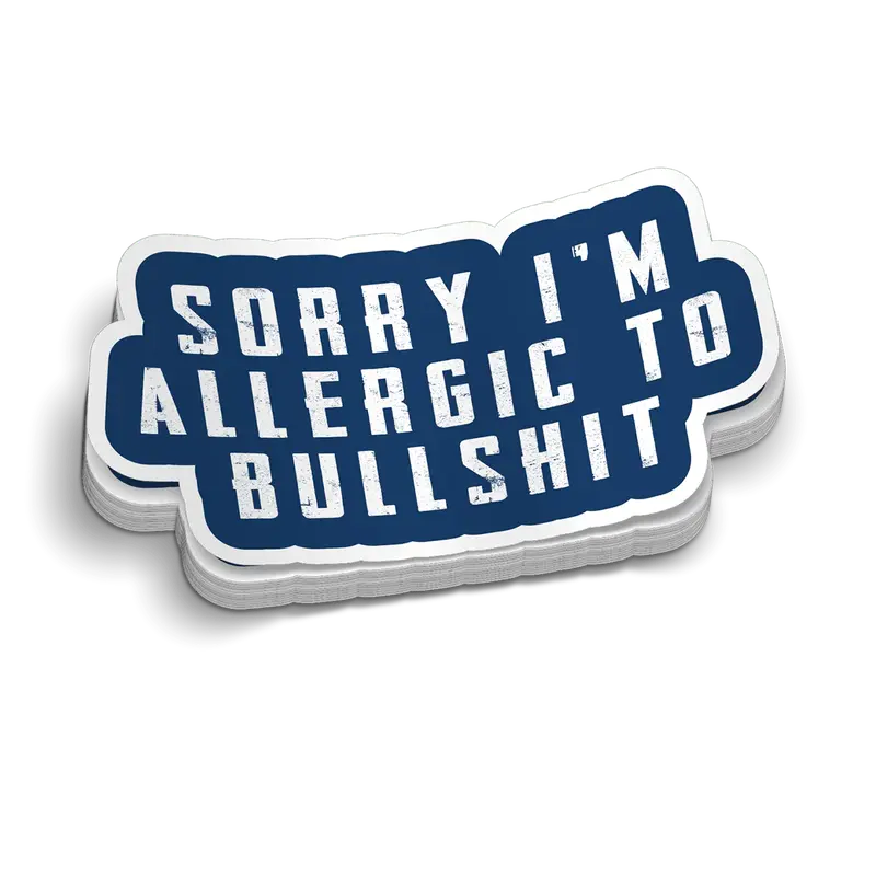 Allergic - Hard Hat Decal