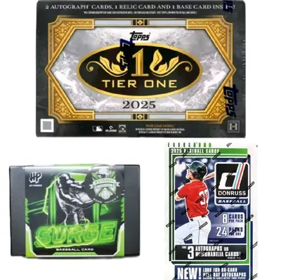 Break#402 (PYT) 4 sealed baseball card boxes (see description). Sports Card Mixer Break.