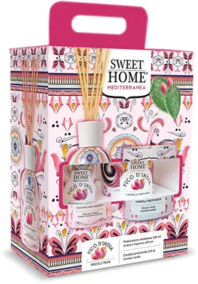 Sweet Home Collection Set Regalo Diffusore Di Aromi Con Candela Fico D'India