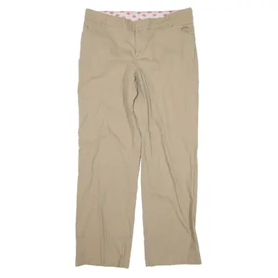 DICKIES Workwear Trousers Beige Regular Straight Womens W36 L31