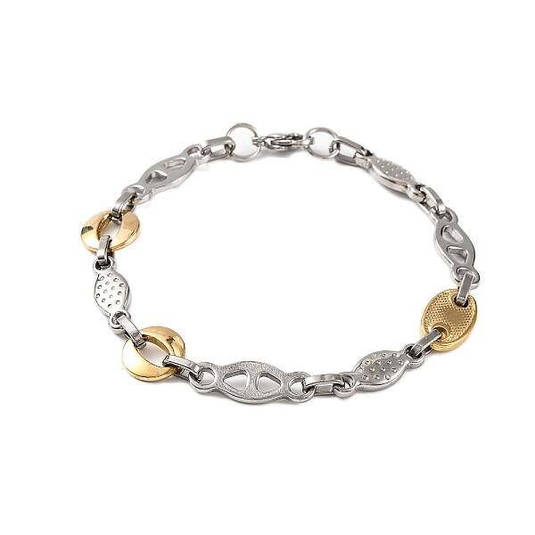 201 Stainless Steel Oval & Horse Eye Link Chain Bracelets