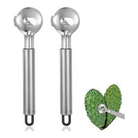 Stainless Steel Cactus Cutting Peeler, 1/2 Counts Multifunctional Cactus Peeler Tool, Kitchen Utensils & Gadgets for Home Use...