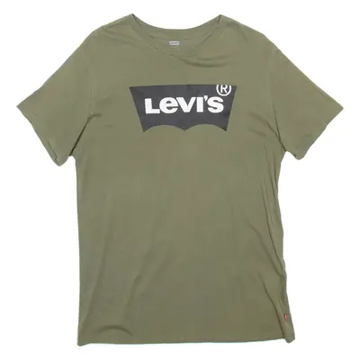 LEVI'S Mens T-Shirt Green M