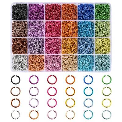7224Pcs 24 Colors Aluminum Open Jump Rings