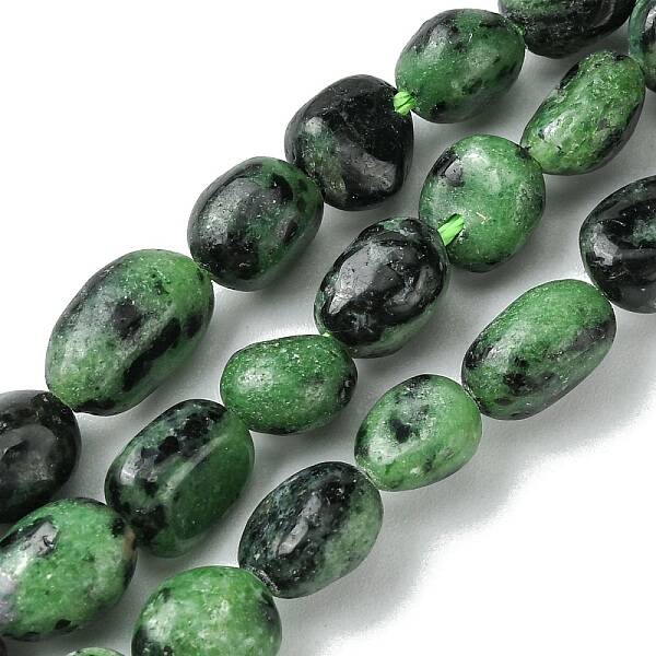 Natural Ruby in Zoisite Beads Strands