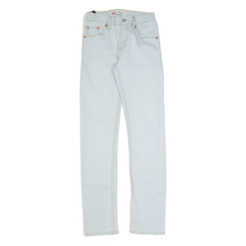 LEVI'S 510 Girls Jeans Blue Slim Straight W26 L30