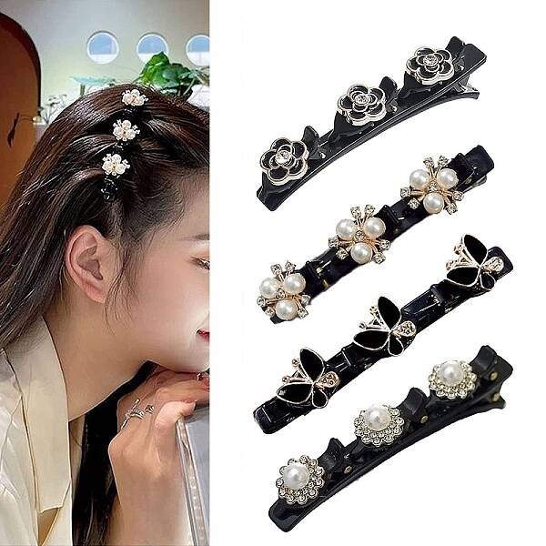 Fashion Double Layer Plastic Alligator Hair Clips Sets