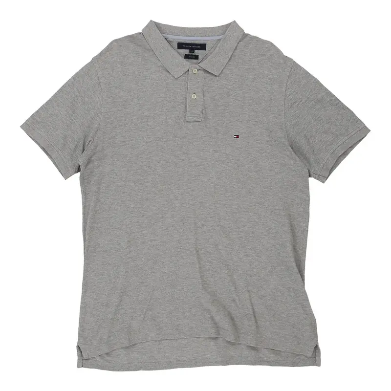 Tommy Hilfiger Polo Shirt - 2XL Grey Cotton