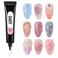 GAOY 3D Nail Gel, 15g Clear Sculpting Gel for Carving, Molding and Painting Nail Art Designs, Nail Glue for Rhinestone Gems D...