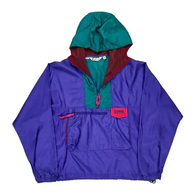 Columbia Windbreaker - Large Purple Nylon