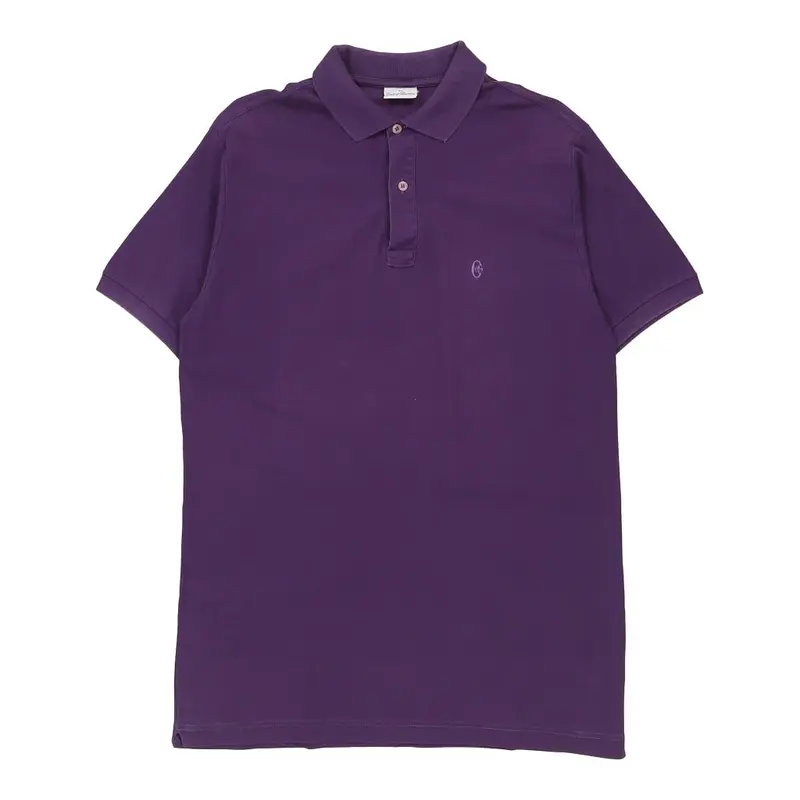 Conte Of Florence Polo Shirt - XL Purple Cotton