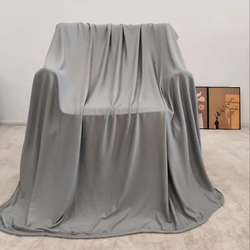 All Season Blanket, 1 Count Breathable Comfortable Blanket, Soft Cooling Throw Blanket for Home Office, Comfy Bedding for Chr...