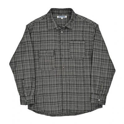Mark Fairwhale Checked Flannel Shirt - Large Black & White Cotton