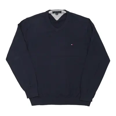 Tommy Hilfiger Jumper - Large Navy Cotton