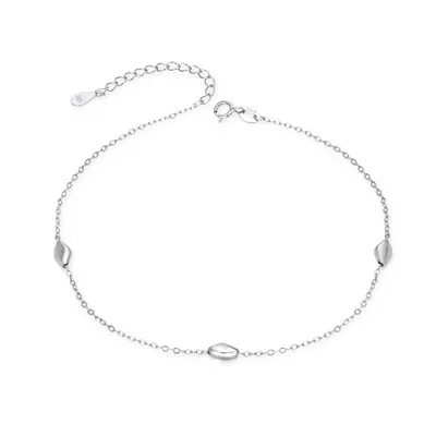 Agato Silver leg chain with ornaments AGN51/27