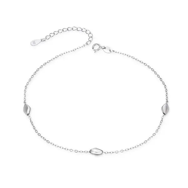 Agato Silver leg chain with ornaments AGN51/27