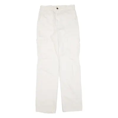 STR Cargo Womens Trousers Cream Regular Straight W26 L30