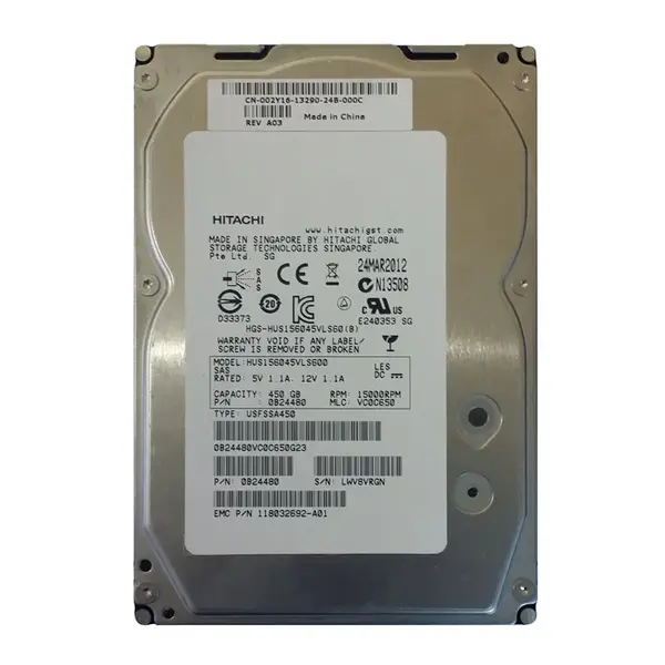 118032692-A01 EMC 450GB 15000RPM SAS 3Gb/s 3.5-Inch 16MB Cache Hard Drive