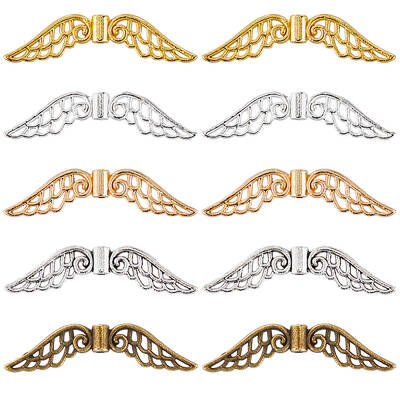 100Pcs 5 Colors Tibetan Style Alloy Spacer Beads