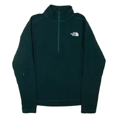 THE NORTH FACE Mens Fleece Green 1/4 Zip S