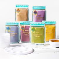 Jar Melo Washable Finger Paints Powder for Toddlers, Safe Fruit & Vegetable Powder Painting Set Non-Toxic Coloring Materials ...