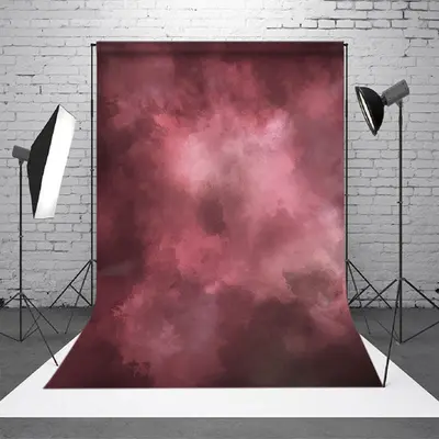 Aperturee Oil Painting Pink Texture Backdrop For Photo Booth