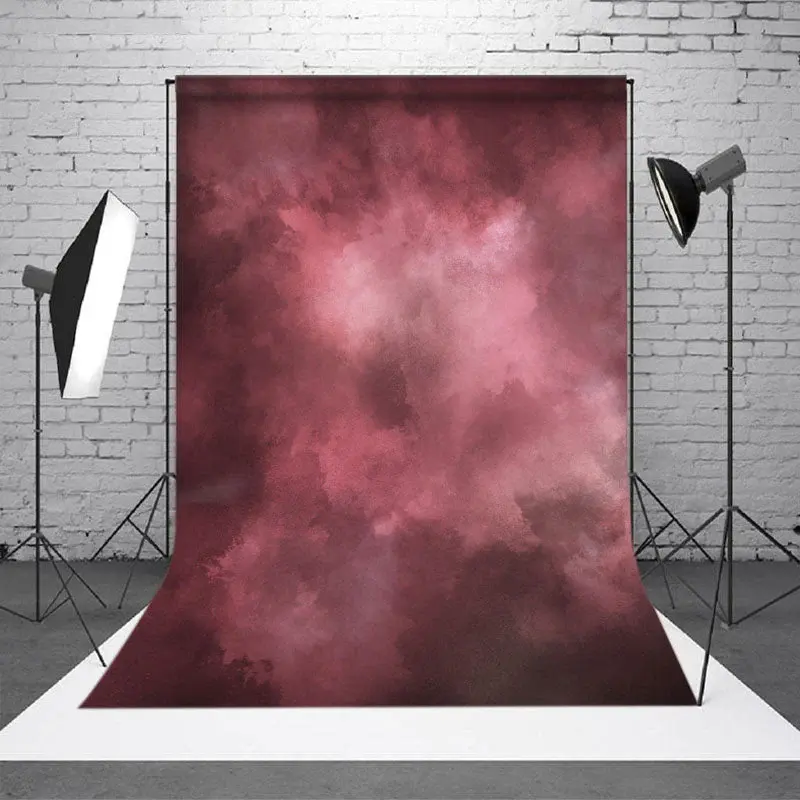 Aperturee Oil Painting Pink Texture Backdrop For Photo Booth