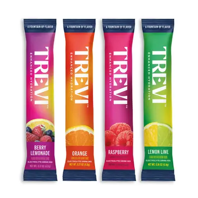 Trevi Sugar Free Electrolyte Drink Mix – Original Variety Pack (Berry Lemonade, Orange, Raspberry & Lemon Lime) | 28 or 8 S...