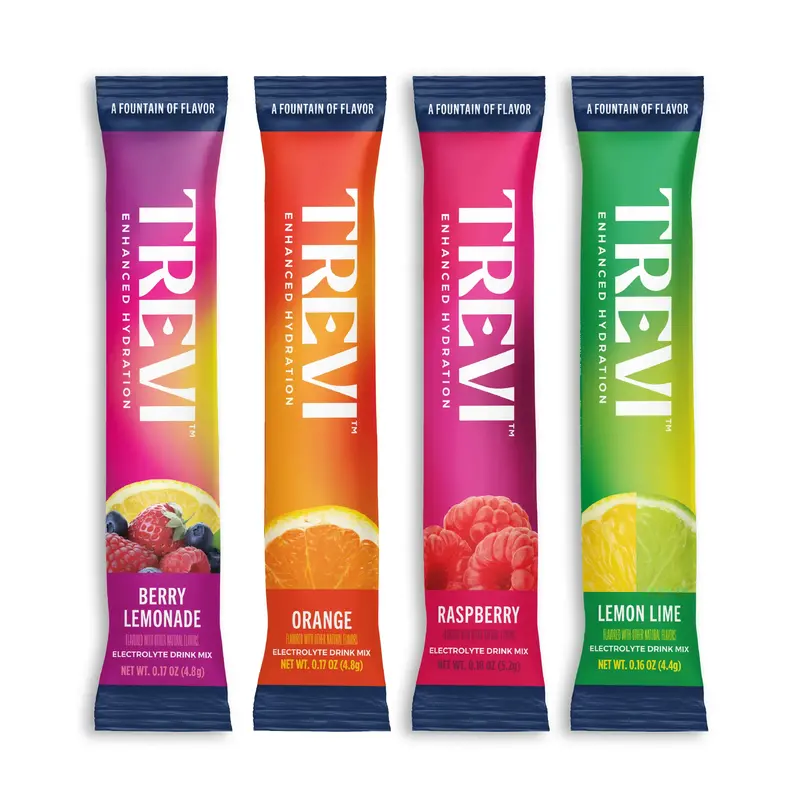 Trevi Sugar Free Electrolyte Drink Mix – Original Variety Pack (Berry Lemonade, Orange, Raspberry & Lemon Lime) | 28 or 8 S...