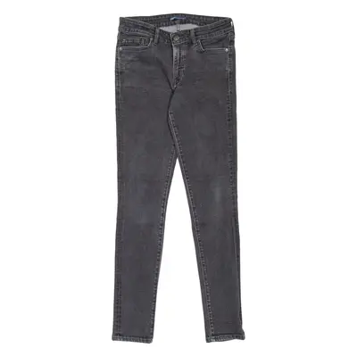 LEVI'S 711 Made & Crafted BIG E Womens Jeans Grey Slim Skinny W26 L30