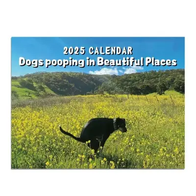 Dog Theme Wall Calendar, 1 Count 2025 Humorous Dog Calendar, Premium Paper Material Calendar for Dog Lovers, Home Wall Decor