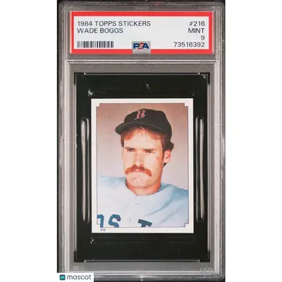 Wade Boggs PSA 1984 Topps Stickers Baseball #216 9 73516392